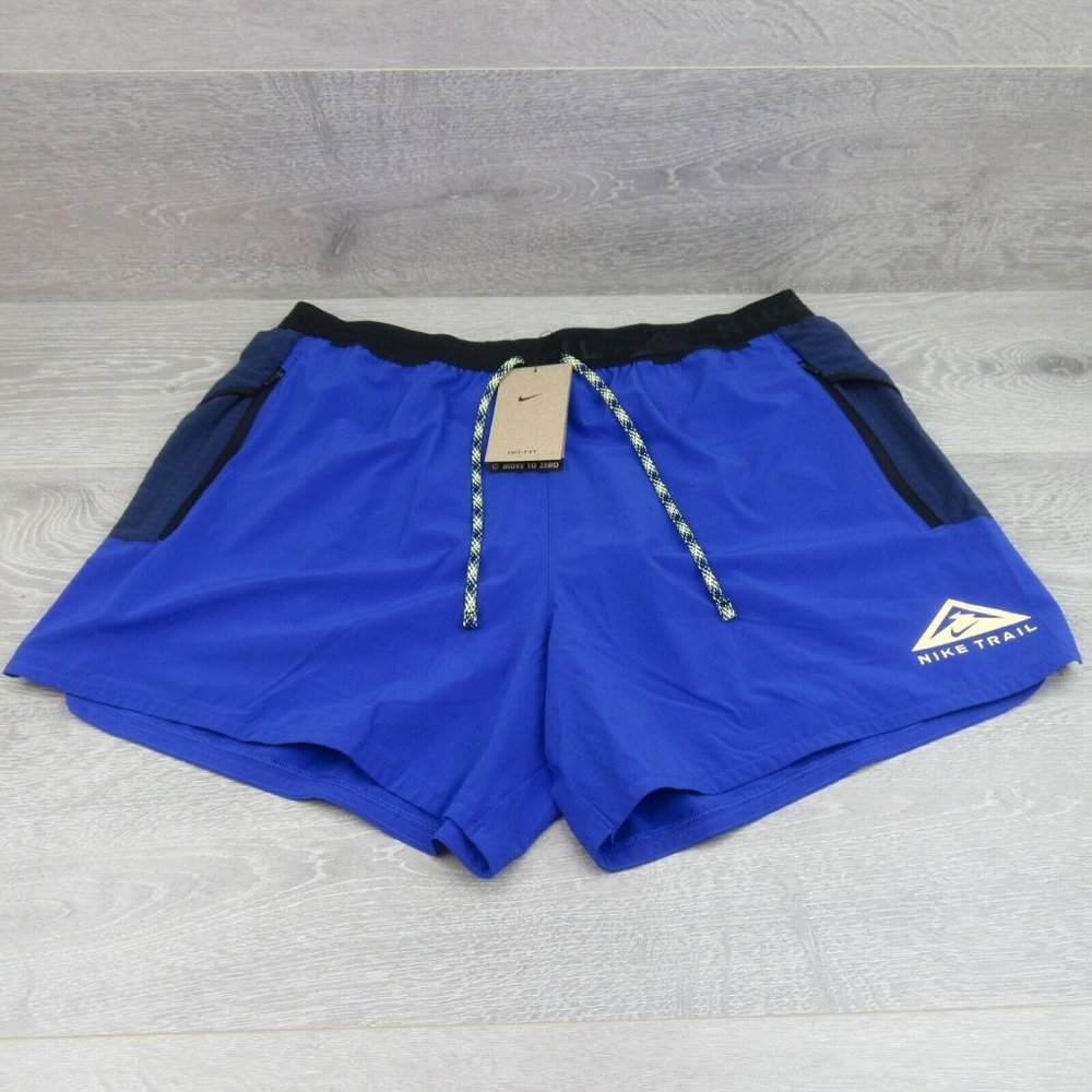 Nike Trail Second Sunrise 5" Running Shorts Mens Size Small Blue NEW